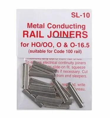 PECO SL-10 X 3 Packs Of 24 Fishplates/Track Joiners 00 Code 100 Std Rail 1stPost • £12.99