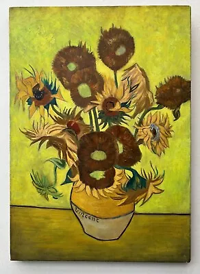 50 X 70 CM OIL PAINTING ON CANVAS - VINCENT VAN GOGH Artist - UNFRAMED - SIGNED • $920