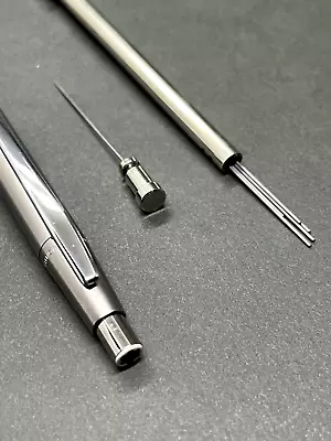 MONTBLANC Noblesse Slimline Steel CT Vintage Push Knock 0.5mm Mechanical Pencil • $140