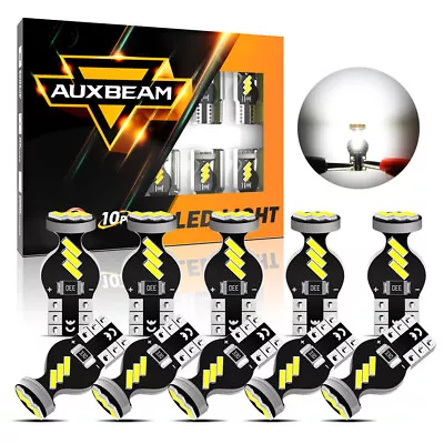 10x AUXBEAM 168 194 T10 LED License Plate Light Interior Bulbs White/Amber/Red • $15.98