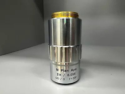 MITUTOYO M Plan Apo 2 X /0.055 ∞/0 F=200  Microscope Objective Lens • $300