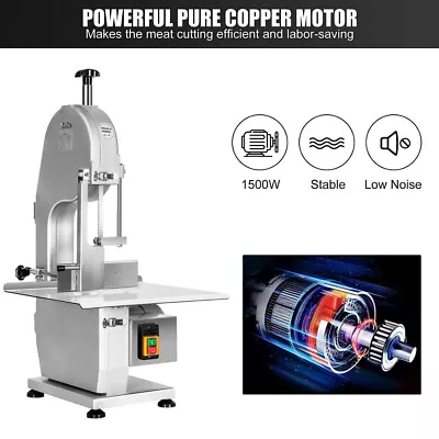 1500W Commercial Bone Saw Electric Frozen Meat Bone Cutter Meat Cutting Machine • $69.99