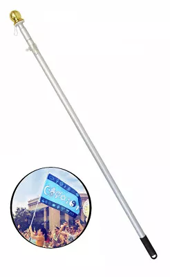 6ft Flag Pole 6' Hand Held Aluminum Flag Pole Hand Held Parade Flag Pole • $24.95