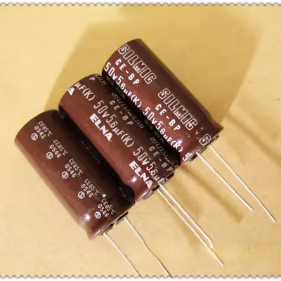 1Pcs ELNA SILMIC CE-BP (RBL) 5.6uF/50V Audio Non-polar Electrolytic Capacitor • $3.29