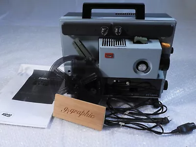 Elmo ST 1200 Super 8 Sound Film Projector New Belts & Lamp 8mm Film Sound • $299