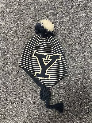 Used Yale Adidas Winter Knit Pom Hat Beanie Cap • $25