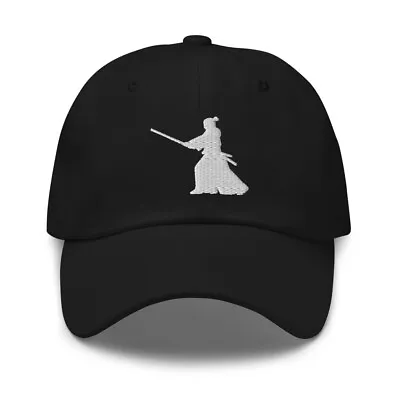 Ronin Samurai Warrior Swordsman Embroidered Baseball Cap Seigan No Kamae Stance • $29.95