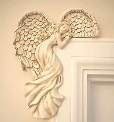 £11.99 • Buy Angel Door Frame Ornament Left Hand Guardian Sculpture Home Decor Wall Art 24cm