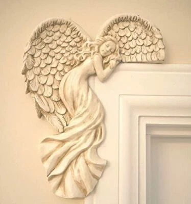 £12.99 • Buy Angel Door Frame Ornament Left Hand Guardian Sculpture Home Decor Wall Art 24cm