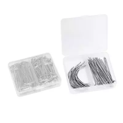 Shaped T Pins Assorted Compatible With Wig Making Handcraft • £5.96