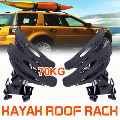 $51.99 • Buy Universal Kayak Carrier Saddle Watercraft Roof Rack Arm Canoe Loader AU Stock
