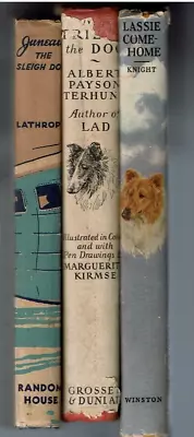 LASSIE COME HOME MY FRIEND THE DOG JUNEAU THE SLEIGH DOG Set Of 3 Hardbacks • $12.99