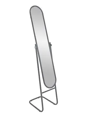 1x Silver 153cm X 30cm Round Full-Length Mirror Tall Standing Floor Mirrors • £29