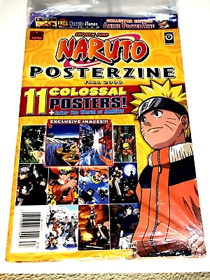 $41.27 • Buy Shonen Jump Naruto POSTERZINE 2008 -11 Colossal Posters & Free ITUNES New Sealed
