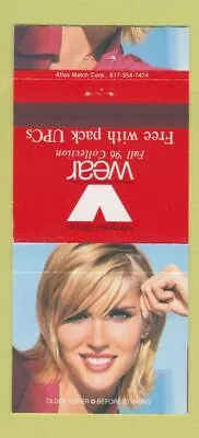 Matchbook Cover - Virginia Slims Cigarettes Girlie 1996 30 Strike • $3.99