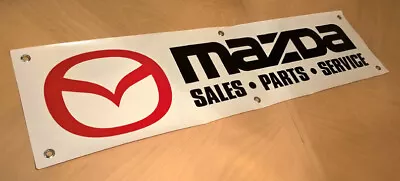 Mazda Sales Parts Service Banner Sign Rx7 Rotary Rx8 Miata Mazdaspeed Racing • $20