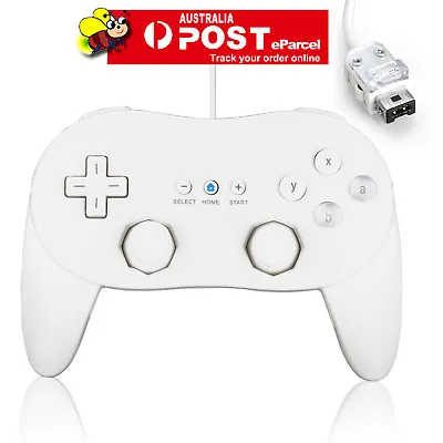 New White Classic Pro Wired GamePad Joypad Controller For Nintendo Wii Console • $19.95