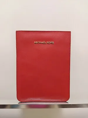 Michael Kors Apple IPad Mini Saffiano Leather Sleeve RED • $15