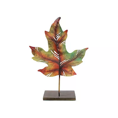 Roman 14  Multi-Colored Autumn Harvest Maple Leaf Votive Candle Holder • $51.65