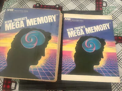 '91 Kevin Trudeau's Mega Memory Audio Tape Cassette Set Guide Workbook Complete • $12