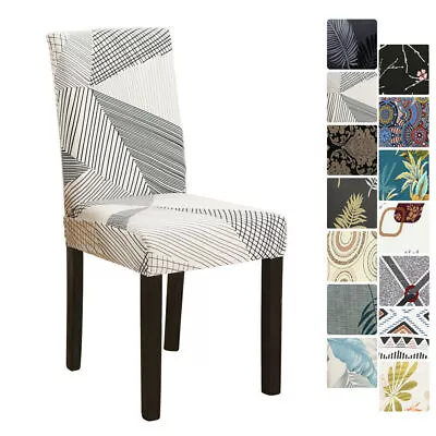 Dining Chair Covers Stretch Spandex Protector Slipcover Washable Banquet Party • $21.99