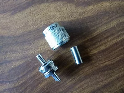 Military Version-Amphenol 083-58SP PL259Crimp/Solder Plug Silver ContactPTFE  • $15