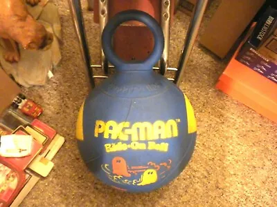 $100 • Buy Vintage Original  Rare  Early 1980's Pac-man Rubber Hoppity Hop Ride On Ball