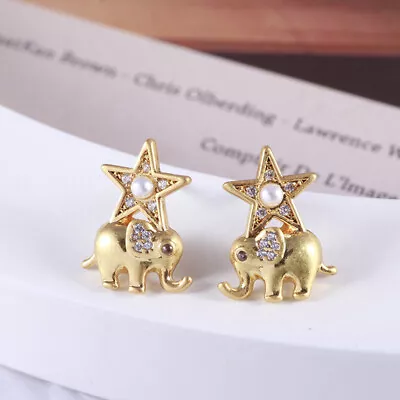 Kate Spade Creative Cute Small Elephant Animal Ear Studs Earrings • $22.38