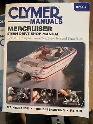 1998-2013 CLYMER Mercruiser Stern Drive Shop Manual B745-2 • $1