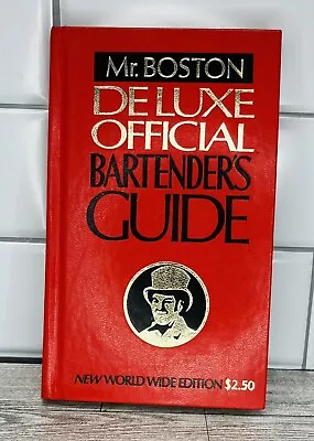 Vtg 1974 MR.BOSTON Deluxe Official Bartender's Guide Book~Drink Cocktail Recipes • $20