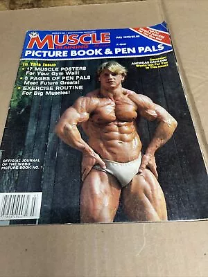 Bodybuilding Muscle Training Illustrated July 1979 Picture Book & Pen Pals • $7.99