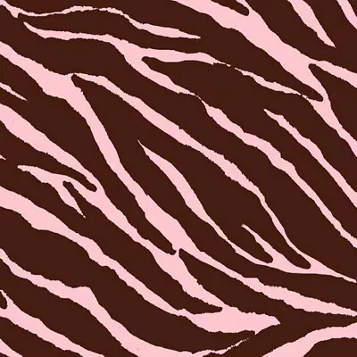 Zebras Stripes Brown & Pink Print Fleece Fabric - 60  Wide - Sold By The Yard • $149.25