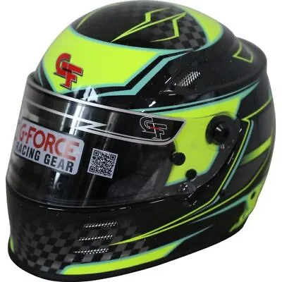 G-Force 13005LRGYL Race Driving Helmet REVO Full Black/Yellow Large NEW • $364.65