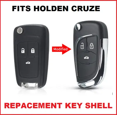 $19.95 • Buy Fits Holden Barina Cruze Trax 3 Button Remote Flip Key Blank Shell/Case 