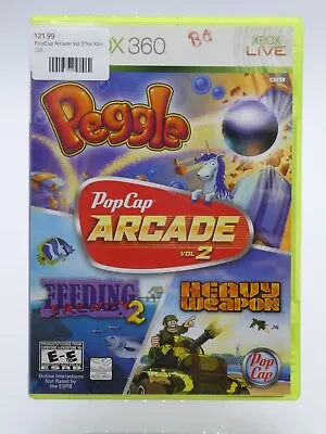 $19.99 • Buy PopCap Arcade Vol. 2 Xbox 360 Complete W Manual Tested Working CIB