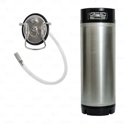 5 Gallon Ball Lock Carbonation Keg With Dip Tube And Aeration Carbonating Stone • $197.99