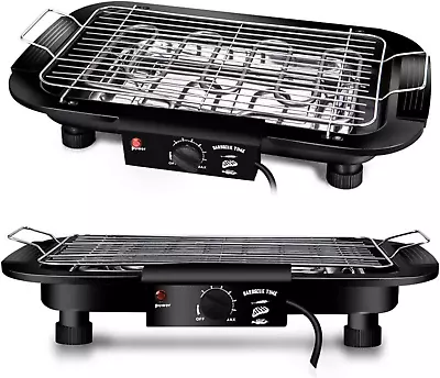 BBQ Grill Electric Smokeless Barbecue Teppanyaki Indoor / Outdoor Barbecue Chris • $61.25