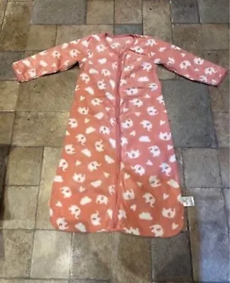 Micro Fleece Baby Sleep Sack With Long Sleeves Plush Warm Baby Sleeping Bag. • £11.50