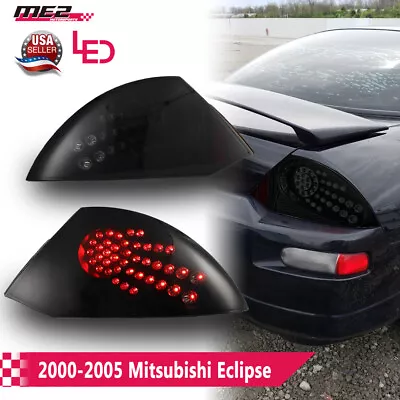 LED Smoke Tail Lights For 2000 2001 2002-2005 Mitsubishi Eclipse GTS Brake L &R • $99.99