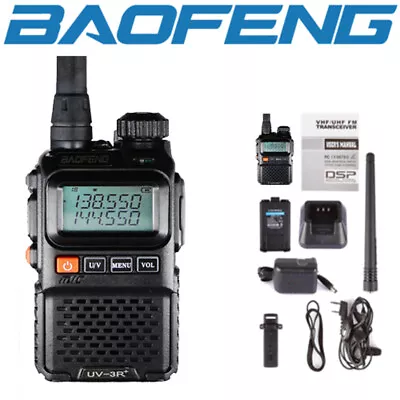£34.19 • Buy Baofeng Uv-3r+ Dual Band Uhf/vhf Radio 99ch Fm Ham Two Way Radio Walkie Talkie