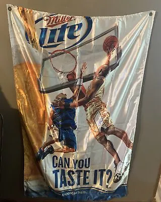 Miller Lite 2011 35”x57” Basketball Banner/Flag . • $20