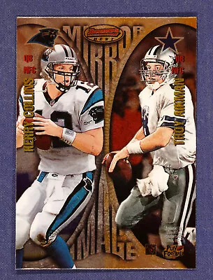 1997 Bowman's Best Mirror Images #MI3 Troy Aikman/Kerry Collins/Testaverde MINT • $7