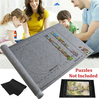 £16.62 • Buy Jigsaw Puzzle Storage Mat Roll Felt Puzzles Storage Pad Board Up To 3000 Pieces