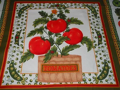 Vintage Fabric Panel Springs Industries Tomato Baskets Cut To Order 2 Ea Blocks • $5