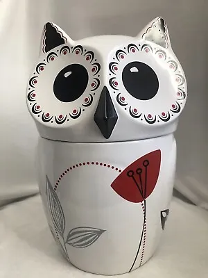 The Cellar Whiteware (Macy's) Owl Cookie Jar - 11  X 7  • $40