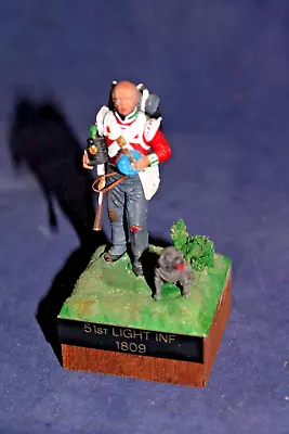 D&A MINISOLDAT NAPOLEONIC BRITISH INFANTRYMAN 51st REG 54MM METAL PAINTED • £17.99