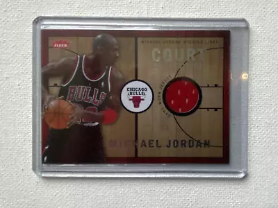 Michael Jordan Game Worn Jersey 2007-08 Fleer Court Collection CHICAGO BULLS HOF • $41