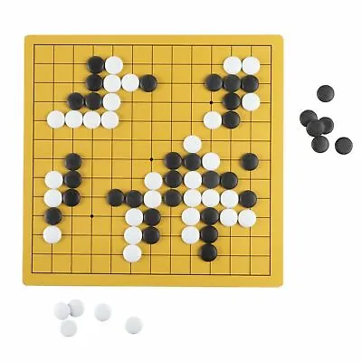 Melamine Stones Wooden Go Board Game Strategy Thinking 2 Player 2 Sided • $22.99