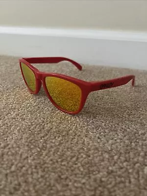 Oakley FROGSKINS Limited Edition B1B Collection Matte Red W/Fire Iridium Lens • $21.50