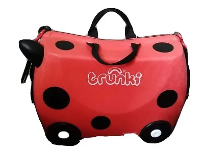 TRUNKI Harley Ladybird Ride On Suitcase With Carry / Pull Along Strap And Key • £25